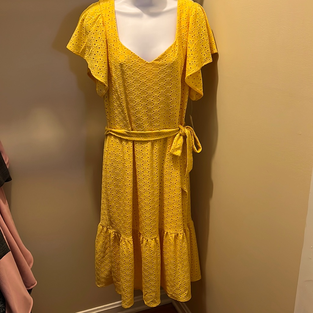 Nwt - London Times Yellow Dress